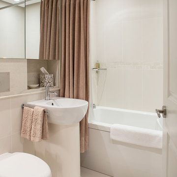 Cloud white downtown condo
