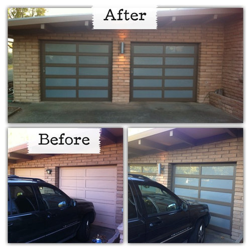 Diy Glass Garage Doors For 500, Garage Door Glass Inserts Home Depot