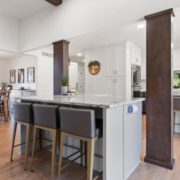 Modern Elegance: Basement Remodel with Custom Kitchen & Luxe Detailscvcv