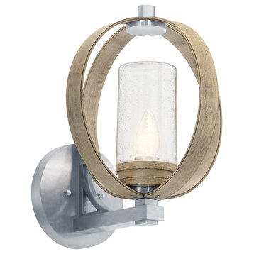 Grand Bank 15" Outdoor Light in Distressed Antique Gray