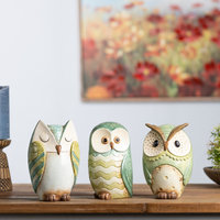 Melrose International Terra Cotta Owl Decor (Set of 3)