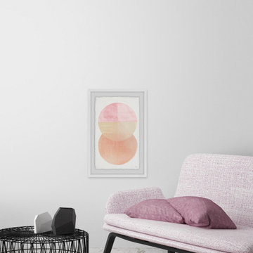 "Circular Moons" Framed Painting Print