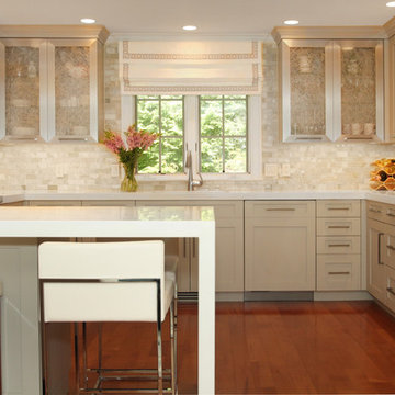 Modern Family Room & Kitchen
