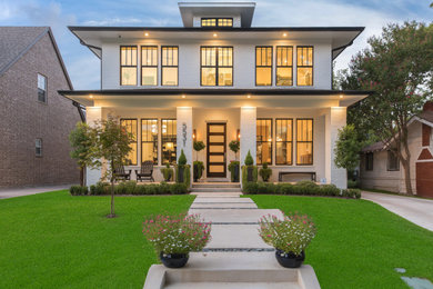 Inspiration for a contemporary exterior home remodel in Dallas