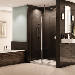 Fleurco Banyo Sienna Shower Shield 39" x 75" Frameless Pivot Shower Shield ESS24 - Products