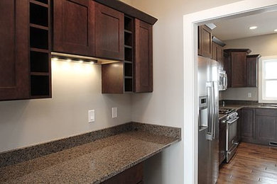 Inspiration for a contemporary home office remodel in Cedar Rapids