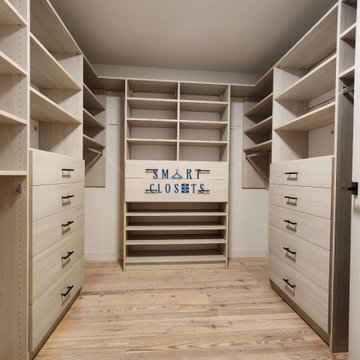 Master Walk In Closet - Free Spirit Finish Designed By Smart Closets