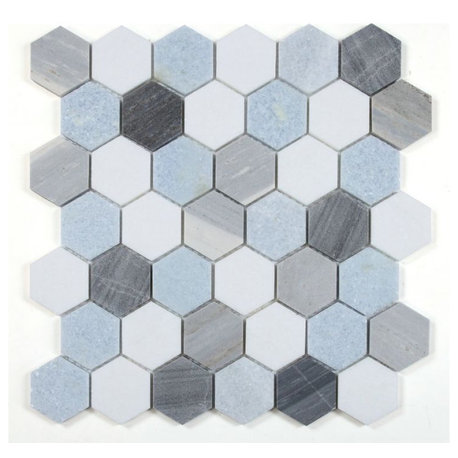 Hexagon Deep Ocean 2 x 2 12 x 11.75