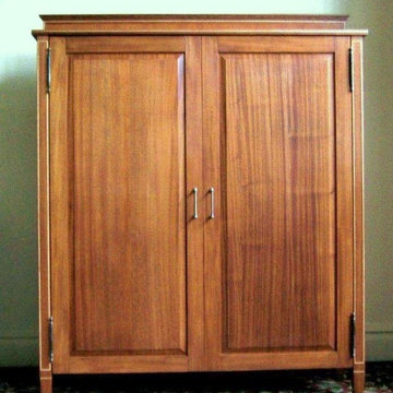African mahogany hall closet