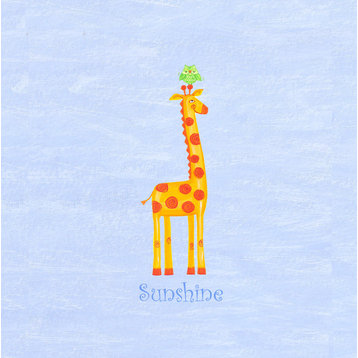 "Sunshine" Giraffe Nursery Art