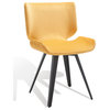 Safavieh Couture Matty Scandinavian Dining Chair, Mustard