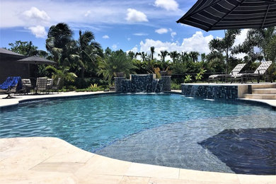 Trendy pool photo in Miami