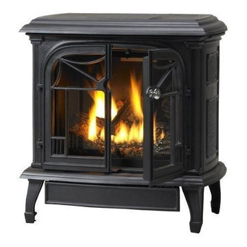 Superior Fireplaces B-Vent Cast Iron Stove in Flat Black