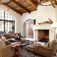 living room chair and ottoman