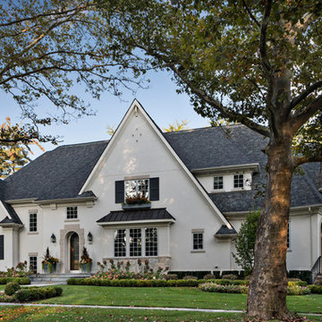 English Countryside Manor Front Right Elevation