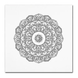 "Jewel Mandala" by Filippo Cardu Printed Canvas Wall Art - Fine Art Prints