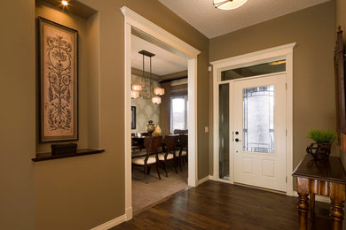 Example of a classic entryway design in Calgary