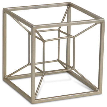 Metal Tesseract Shaped Table Decor