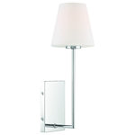 Crystorama - Crystorama LEN-250-OP-CH 1 Light Wall Mount in Polished Chrome with Glass - Lena embodies a simple minimalist silhouette that is sleek and modern. Clean lines and an unadorned design bring a timeless appeal to any interior space.