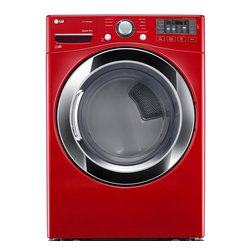 LG 7.4-cu ft Electric Dryer w/Steam Cycles (Wild Cherry Red) - Dryers