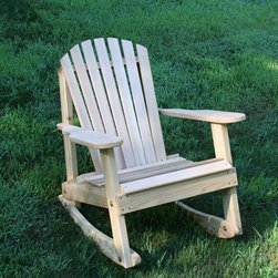 Cedar American Forest Adirondack Rocker - Patio Furniture And Outdoor Furniture