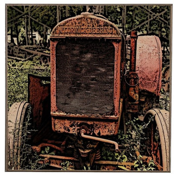 Rusted Tractor McCormick-Deering Birch Wood Print