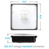 70W LED Canopy Light Fixture 8020lm 400W HID/HPS Bright White