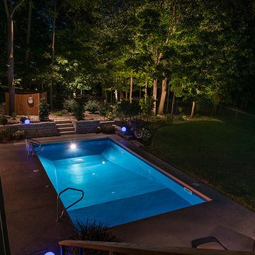 July back yard and pool