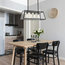 Quinn Black Glass Chandelier