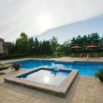 Pool With Raised Spa