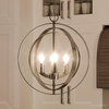 Luxury Industrial Chic Pendant Light, Arezzo Series, Brushed Nickel
