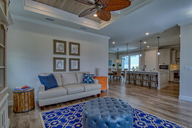 Photo of a beach style living room in Orlando.