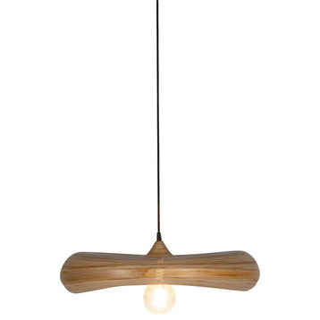 Largo Cymbal Bamboo Ceiling Pendant Hanging Lamp, Large