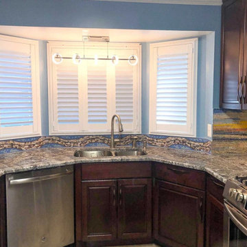 Sunset Seascape Kitchen Backsplash Mosaic