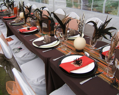 African themed tablescape