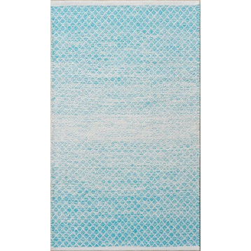 Tanya Area Rug, Blue/White, 9'x13'