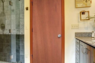 Inspiration for a modern entryway remodel in Denver
