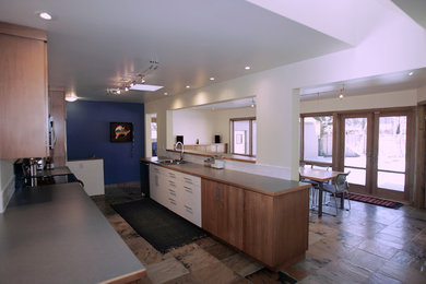 Example of a trendy home design design in Salt Lake City