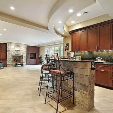 Modern Ceiling With Molding in Living Room in a House Toronto