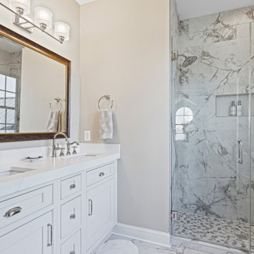 Traditional Style Five Bathroom Remodel Great Falls, VA