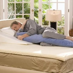 Avana Large Memory Foam Body Pillow 50 inch Beige - Bed Pillows