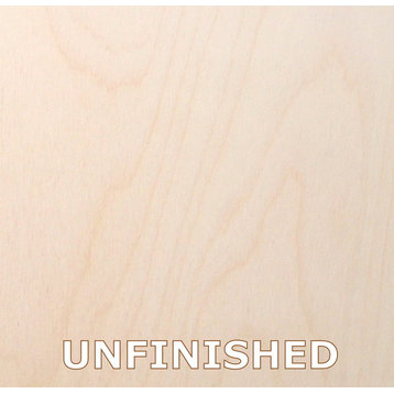 Flat Iron Desk, 20x41x30, Birch Wood, Unfinished