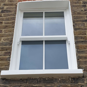 Painting work to the exterior windows and windows sill in Wandsworth