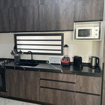 Kitchen Countertop & Appliance Storage Detail Shot