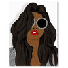 Oliver Gal "Brunette Glitter Sunglasses" Canvas Art, 32"x24"