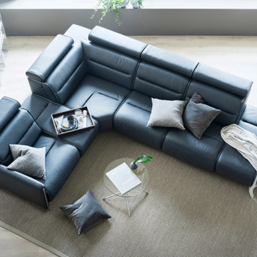 Stressless® Emily Steel//Paloma Shadow Blue