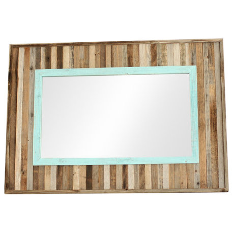 Summerland Barnwood Mirror 26"x36", Red