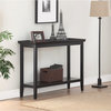 Convenience Concepts Ledgewood Console Table in Black Wood Finish