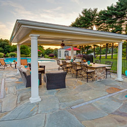 Covered Outdoor Kitchen Pergola - Pergolas