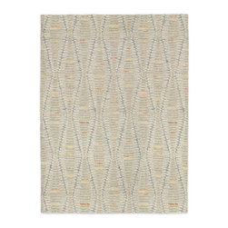 Staggered Diamond Wool Rug - Products
